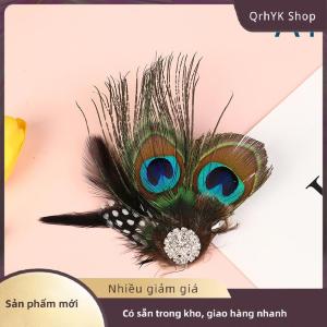 Hàng có sẵn✨ Dễ Thương Peacock Lông Tóc Clip Đẹp Và Phong Cách Lông Facinator Hairclip Thời Trang Tóc Trang Trí Nội Thất Clip Tóc Cho Cô Gái