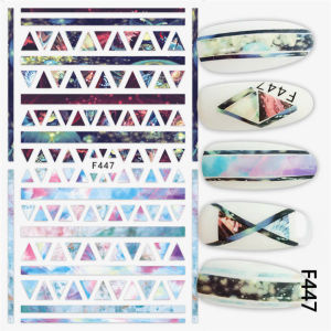 Sticker Dán Móng Tay Họa Tiết Hoa Lá Nhiều Màu Floral Flower /  Lông Vũ / Hình Học / Kẻ Sọc / Hoa Văn Nghê Thuật / Nails sticker Series F – F445