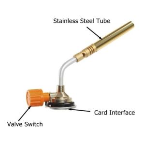 Paket Kepala Gas Blow Torch Blender Las Manual Kuningan + Gas Simple Modern