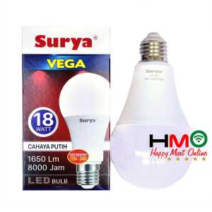 Bohlam Lampu LED Putih Surya Vega Lampu LED Bulb 18 Watt