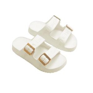 Easyfit Womens Buckle Strap Slippers Soft EVA with 3.5cm Heel Feather-Light Sandals for Walking Comfort