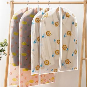 Túi Bọc Quần Áo Treo Tủ Chống Bụi Túi Bọc Trùm Quần Áo Loại Dày Có Khóa Chống Thấm Có Họa Tiết Dễ Thương Nhiều Size