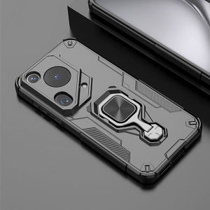 Shockproof Armor Holder Case For Huawei Pura 70 Ultra 70Pro Plus Car Magnetic Ring Lens Protect TPU+PC Back Cover for Pura70 Pro