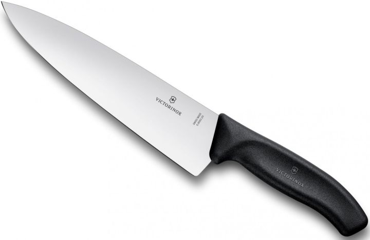 Victorinox มีดทำครัว มีดครัว มีดหั่น มีดสับ / มีดแล่เนื้อ มีดสไลด์ Kitchen Knives -CarvingKnife SwissClassic 20cm ,Black (6.8063.20B)