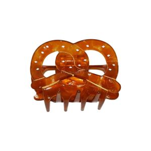 RENJE Fashion Unusual Elegant Acetic Acid Headwear Headdress Ponytail Holder Shark Clip Lucky Knot Women Hair Clips Hair Accessories Korean Style Crab Clip Mushroom Hair Claw