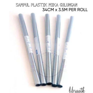 LC - Sampul buku plastik mika per roll 34cm x 3.5M