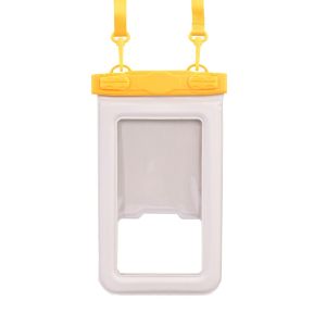 GUNG PVC Waterproof Phone Bag Transparent 7.2 Inch Swimming Storage Pouch Universal with Detachable Strap Phone Protection Case
