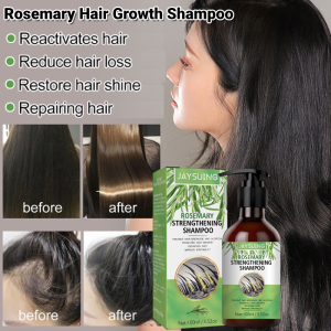 Jaysuing Rosemary Hair Growth Shampoo Anti-hair Loss Shampoo Oil Control Refreshing Moisturizing Anti-Dandruff Anti-itching