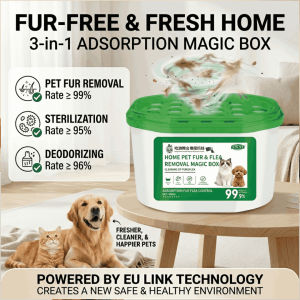 Pet Hair Removal Air Magic Box No Hair Sticking To Clothes Home Pet Fur Flea Removal Magic Box Dust Collector Powerful Air Suction Magic Box