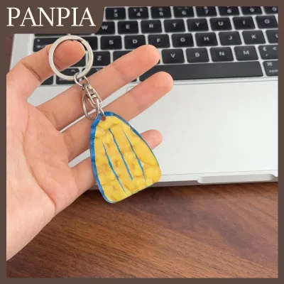 PANPIA Swimming Keychain Trendy Blue and Yellow Car Key Ring Pool Pendant for Swimmers Stylish Gift Ideal for Travel Gym