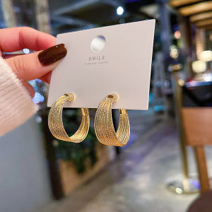 Frascati New Fashion C-shaped Earrings For Woman Korean Jewelry Party Girls Unusual Earrings Special Gifts For Friends