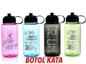 LRMS Botol Kata Motivasi Ukuran Jumbo 12 Liter / Tempat Minum Kata Bijak Dan Penyemangat Besar