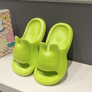 QLshop พร้อมส่ง💕 รองเท้าแตะหญิง รองเท้าผู้หญิง ดีไซน์ทรงกระต่ายน้อยหูตั้ง ความแบ๊วความปังคือยืนหนึ่ง มีร 4 สี แท็กเพื่อนมาตำเลยครัชช