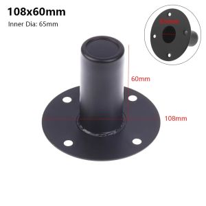 FLYING 1Pcs Metal Speaker Stand Iron Lower Sound Professional Speaker Base Holder Durable with Screw Holes Mounting Base Tray for Stage DJ Studio Audio Equipment
