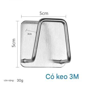 Giá Đỡ Mút Rửa Chén Vuông Chất Liệu Inox 304 Không Gỉ Dán Tường Móc Treo Miếng Rửa Bát Gắn Ở Bồn Tiết Kiệm Không Gian