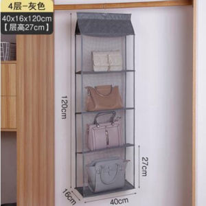 2PC Bag Storage Organizer Closet Organizers 3/4Layer Bag Handbag Tote Organizer Space Saving