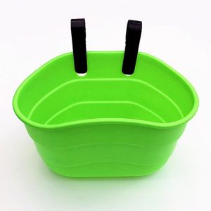 MAJESTICX Waterproof Front Handlebars Basket No Installation With Hooks Bicycles Basket High Quality Plastic Rear Childrens Bike Basket