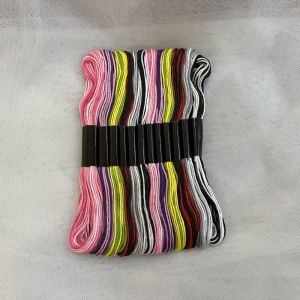 12/24/50 Colors Embroidery Thread Set Colorful Cotton Cross Stitch Thread Braided Handmade DIY