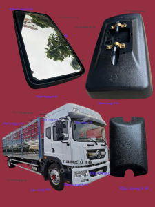 Gương 631 đông phong 82 tấn gương chiếu hậu xe ô tô dongfeng 8 tấn 23x43cm theo xe mặt gương dễ nhìn