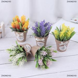 [COD] ZHONGYI0 Artificial Plant Decorative Flowers Flowers Mini Potted Bonsai Green Plant