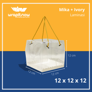 (Isi 20 pcs) Box Mika Tali Kue Tart 12x12x12 16x16x16 22x22x12/ Box Kue Tart Transparan Box Kue Premium Mika Handle Tali Box Bolu Box Brownies Box Pudding Box Hampers