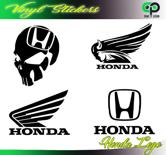 Honda Logo selection 001 - Vinyl Sticker ( For Laptop / Motorcycle