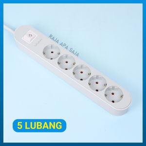 Stop Kontak Kabel Terminal 6 5 4 Lubang Colokan SNI Socket Tembaga Saklar Switch Vivan