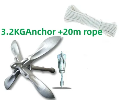 Boat Anchor Folding Anchor a Anchor Galvanized Anchor Rubber Raft Fishing Boat Iron Anchor Hot Galvanized Umbrella Anchor Fixing
