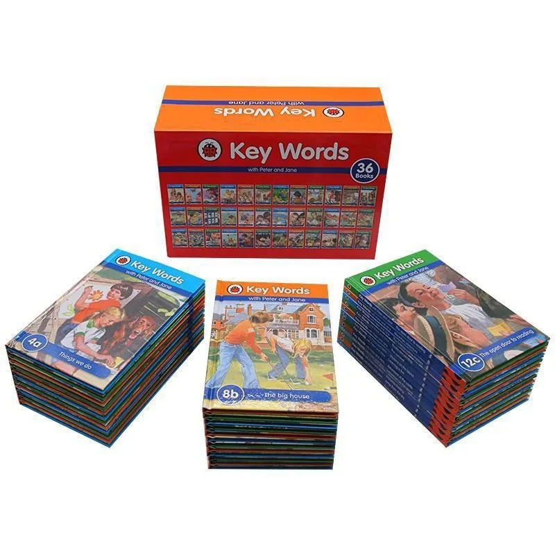 Ladybird Key Words with Peter and Jane (36 books hard cover) for