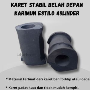 Karet stabil belah stabil shaft stabil roti depan karimun estilo 4 slinder custom karet ban 1set 2pcs.