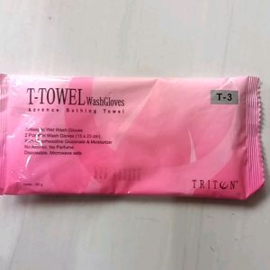 T-Towel Wash Glove Tissue isi 2pc 15x25cm Washglove Washlap
