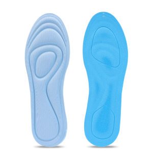 1 Pair 5D Memory Foam Massage Sports Insoles Sole High Elastic Shock Absorption Shoe Pad Men Women Insole Sneakers Soft Cotton Corrective Shoe Pads
