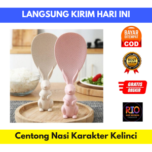 Centong Nasi KARAKTER Kelinci / Sendok Nasi Kelinci Serat Gandum