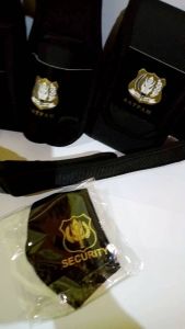 Kopel Set Logo Satpam 5 Macam / Sarung Hp Sarung Borgol Sarung Ht Sarung Tongkat / Ikat Pinggang