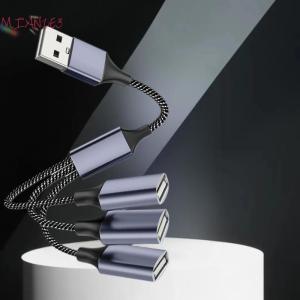 MIZ 1pcs USB Hub 2.0 Adapter Extender 3 trong 1 USB Splitter Cáp USB Power Splitter 1 nam Để 3 nữ cho PC máy in U đĩa phụ kiện
