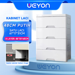Weyon Lemari Tingkat Plastik/Lemari Pakaian Anak 3-7 Laci Susun Storage Cabinet Rak Susun