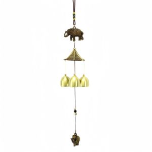 Wind Chime Door Chime Doorbell Bronze Metal Bells Pendants Lucky Tree Prosperous Fortune Decorative