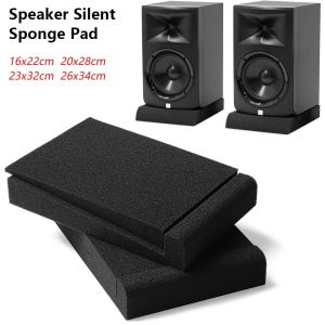 INVADER 1/2Sets Shock Absorbing Speakers Isolation Pad Sound-absorbing Remove Resonance Shockproof Mat Hardened Acoustic Foam Pad Desktop Monitor Speaker