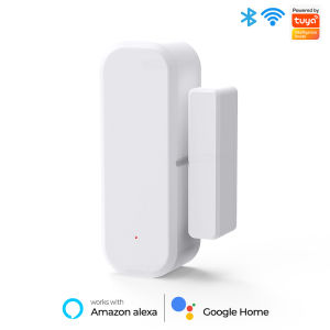 SMATRUL Tuya WiFi Door Sensor Smart Door Open/Closed Detectors Trigger device MINI Wifi Window Sensor Support Intelligent linkage Smartlife APP for 天猫精灵Alexa/ Google Home white/black sensor