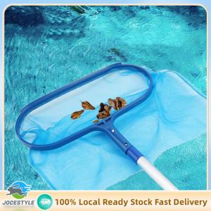 Jocestyle Swimming Pool Skimmer Net with Telescopic Pole Removal Leaf Rake Mesh Pool Ponds Cleaning Debris Tools