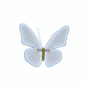 YUDESHUI 40/60cm LED Butterfly Light Static Waterproof LED Simulated Butterfly Decor Realistic LED Fluttering Butterfly Christmas/Wedding Decor