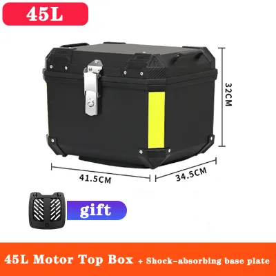 20 years without damage Top box for motorcycle 45L Liters HARD PLASTIK TOP BOX Motorcycle Compartment Box Helmet Box topbox motorcycle sale topbox 45l top box for motorcycle