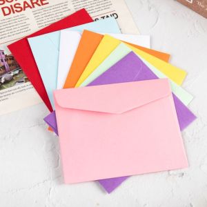 BRMU4 Fresh Minimalist Style Paper Card Envelope Colorful Unprinted Small Paper Envelope Fashion Offset Paper Greeting Card Envelope