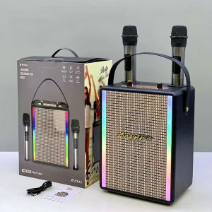 ลำโพงบลูทูธ รุ่นM2003 ฟรีไมค์ลอย2ตัว รองรับAUX TF USB ปรับเสียงเอฟเฟคไมค์ได้ มีสายหิ้ว พาพกได้ ตัวใหญ่ เบสแน่น