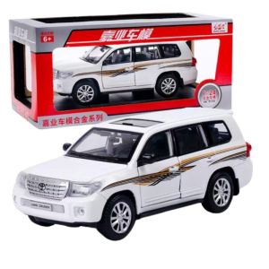 TWH Diecast Toyota LAND CRUISER PRADO Skala 1:32 Miniatur Mobil Mainan Tampilan Lampu Suara Tarik mundur