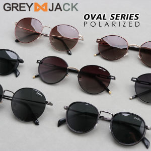 Grey Jack Kacamata Hitam Sunglasses Polarized Bulat Series Fashion Pria Wanita Anti Silau UV400 Bahan Metal 3040 2313 31940 31902