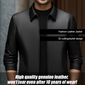 Leather Jacket Selected Eco-friendly Fabrics Outerwear Multi-color Options Stylish Look