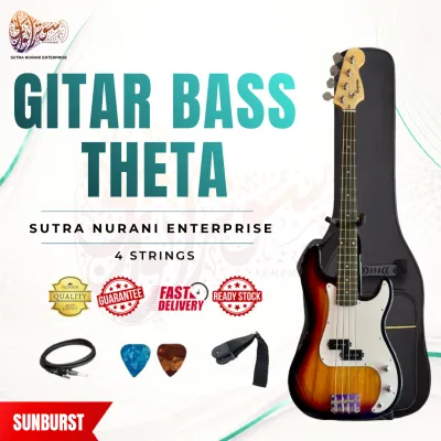 GITAR BASS ELEKTRIK 4 TALI – PAKEJ LENGKAP (SET KOMBO / SET PERMULAAN)