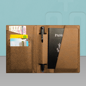 HH Passport Card Waterproof Holder Travel Leather Pouch Protective Case Sarung Pasport Perjalanan kalis air 防水护照套旅行