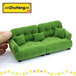 zhuheng Dollhouse mô phỏng đổ xô sofa mô hình Dollhouse mini phòng khách đồ nội thất trang trí phụ kiện giả vờ chơi đồ chơi